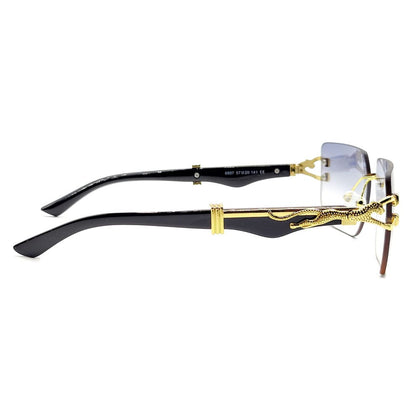 leopard Rimless 2025 Luxury Sunglasses