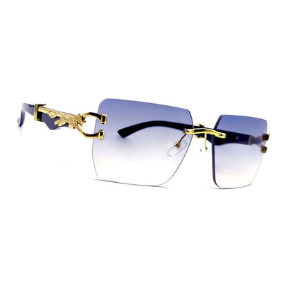 leopard Rimless 2025 Luxury Sunglasses