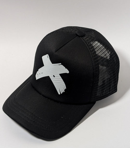 Midnight Eagle Mesh Snapback Cap
