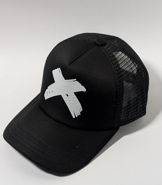 Midnight Eagle Mesh Snapback Cap