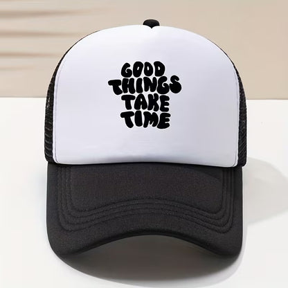 Good Things Take Time Mesh Snapback