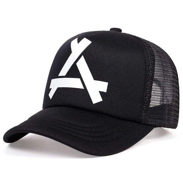 Signature Logo Mesh Snapback Trucker Cap