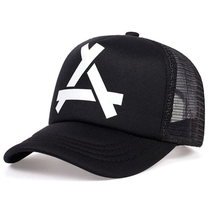 Signature Logo Mesh Snapback Trucker Cap