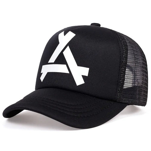 Signature Logo Mesh Snapback Trucker Cap