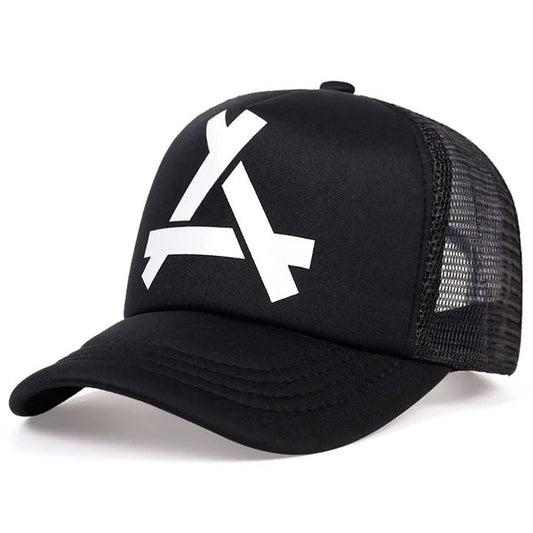 Signature Logo Mesh Snapback Trucker Cap