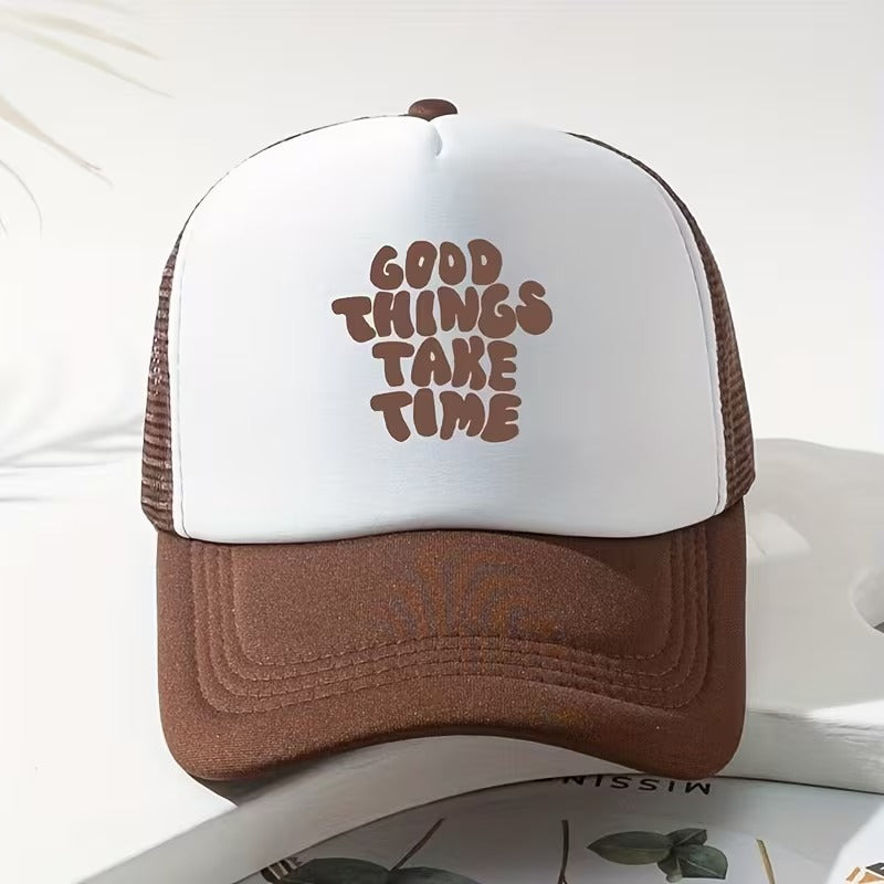 Good Things Take Time Mesh Snapback