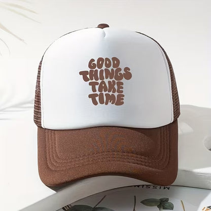 Good Things Take Time Mesh Snapback